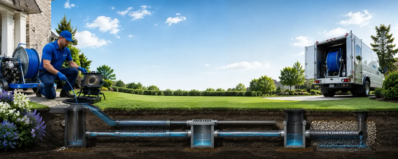 Outdoor drain cleaning information for Whitewood, VA
